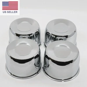 4 Short Push Through Center Cap For 4.25" Trailer Rims Center Bore 2.75" Tall - Picture 1 of 5