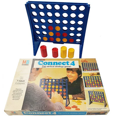 Connect 4 Board Game 1975 Family Vintage Retro Milton Bradley Original Strategy - Image 1 of 4