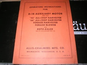 Allis-Chalmers D-14 Hilfsmotor Bedienhandbuch - Bild 1 von 1
