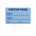 NEVS VP-Blue Visitor Pass - Nom du patient/visiteur 1-15/16" x 3"