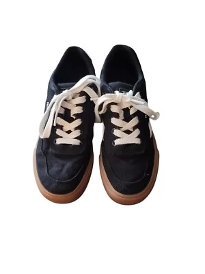 Reebok Forte Lounger Youth Boy's Casual Sneaker Size 3 Black/White Lace up Shoes - Image 1 of 4