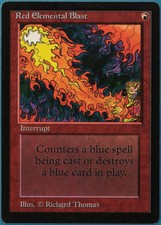 Red Elemental Blast Beta NM Red Common MAGIC MTG CARD (ID# 247074) ABUGames