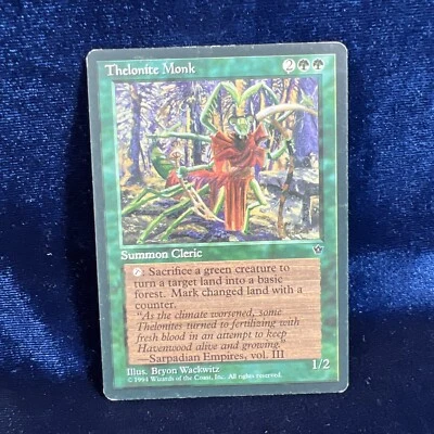 Thelonite Monk Fallen Empires MTG Magic the Gathering Rare RESERVED LIST - Image 1 of 4