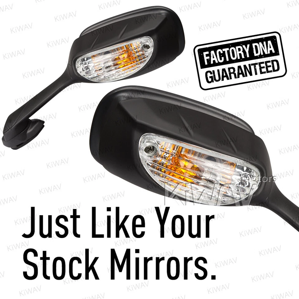 OEM spec black LED mirror fits Suzuki GSX-R600 11'-16 GSX-R750 11'-16' PAIR ε - Image 1 of 4
