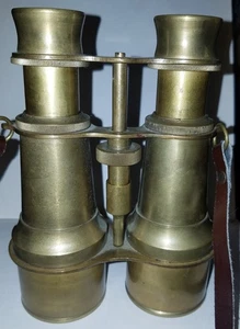 Decorative Nautical Style Brass Binoculars - Picture 1 of 13