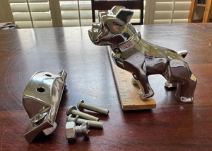 MACK TRUCK HOOD ORNAMENT WITH BASE NEVER USED BULL DOG - Picture 1 of 12