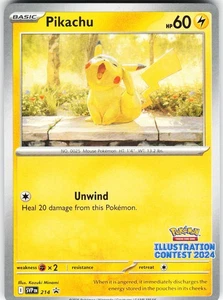 Pikachu - (Illustrationswettbewerb 2024) 214 Pokemon SV Scarlet & Violet Promo Karte - Bild 1 von 2
