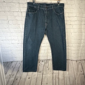 Levi’s 501 Jeans Herren 38 Blau Original Fit Buttonfly Denim Baumwolle SÄUMT - Bild 1 von 11