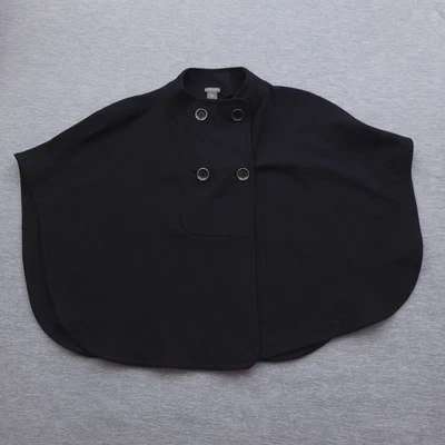 Poncho de lana Ann Taylor 100 capa para mujer pequeño/mediano botón negro Foto 1 de 4