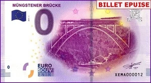 ***N°12*** PETIT NUMERO / BILLET 0 € / 0 € SOUVENIRSCHEINE / XEMA 2017-1 - Imagen 1 de 1