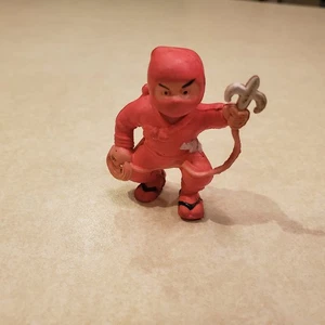 vintage A&A rubber ninja with grappling hook vending machine toy some dirt wear - Picture 1 of 8