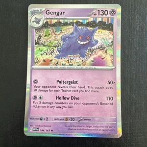 Pokemon TCG Gengar 094/165 Sv: Scarlatto e Viola 151 Holo Raro quasi nuovo - Foto 1 di 3