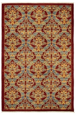 4'1" x 6'2" Hand Knotted Oriental Carpet Traditional Wool Area Rug - Image 1 of 4