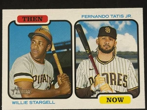 2022 Topps Heritage Then & Now #TAN-ST Willie Stargell Frenando Tatis Jr - Bild 1 von 2