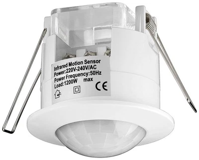 Détecteur de Mouvement Infrarouge - 95173, Blanc, 1 pièce - Photo 1/2