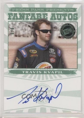 2013 Press Pass Fanfare National Convention Green /6 Travis Kvapil #FFA-TK Auto - Image 1 of 2