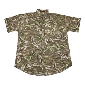 VNTG Chaps Ralph Lauren Floral Art Casual Button Down Shirt Mens Large (Fits XL) - Picture 1 of 6