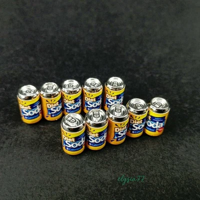 10PC 1/12 Scale Dollhouse Accessories Miniature Beer Can Drinks Kitchen Party - Image 1 of 4