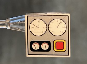 LEGO 2x2 Tile With Gauges & Button, Sets 10020 6484 4556 4553 9320 And More