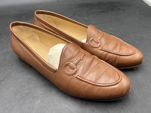 Gucci Brown Leather Bit Loafers Shoes Men's US 10.5B - Picture 1 of 18