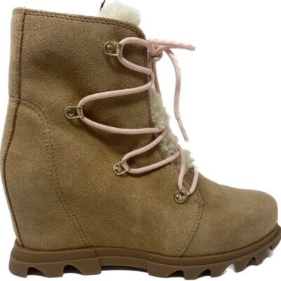 Sorel Women's Cozy Boot 8.5 Joan of Arctic Wedge III Lace Tawny Buff - Image 1 of 4