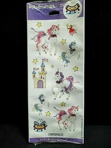 Hallmark Stickeroni Aufkleber Schloss Einhörner Fee 14 Sticker 2 Shts Neu in Pkg - Bild 1 von 4