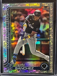 2025 Topps Series 1 Fanatics Topps Foil Jesus Sanchez Marlins - Picture 1 of 2