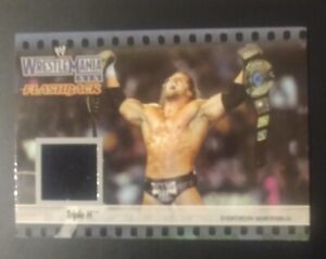 WWE 2003 Wrestlemania XIX Flashback Triple H Event Used Card. Super Rare!!