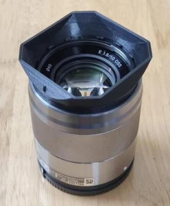 3D Print Plastic Square Camera Lens Hood for SONY SEL50F18 E 1.8/50 OSS Lens - Picture 1 of 9