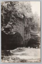 Deer Park Illinois~Cave & Rock Formation~Deer Park Canyon~Lower Dells~Vtg RPPC