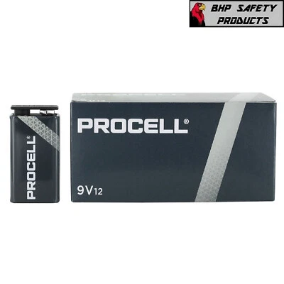 DURACELL PROCELL 9 VOLT PROFESSIONAL ALKALINE BATTERIES 9V (12 PACK) - Image 1 of 4