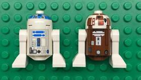 2 Lego Astromech Droid Minifigs: Star Wars Figures R2-D2 R7-D4 8093