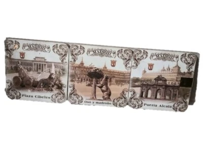 Madrid España Juego de 6 Posavasos Melamina Bebida Regalo Fusión Foto 1 de 4
