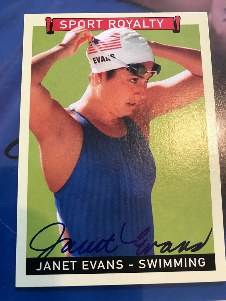 Upper Deck Goudey Sport Royalty 2008 autógrafo Janet Evans GSR-EV firmado automático SP Foto 1 de 4