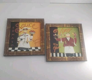 2 Italian Kitchen 14"x14" Normas Tomato Gravy Sauce Wall Art Hanging Decor Vintg - Picture 1 of 7