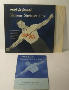 JACK LA LANNE'S Glamour Dehner Zeit 10" Übung Phonograph Schallplatte mit EINLAGE - Bild 1 von 6