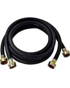 10-pack Washing Machine Water Hoses 4 Foot Hot Cold Black Rubber - Picture 1 of 4