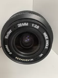 Vintage Vivitar 28mm 1:28 MC Wide Angle MC 49mm Camera Lens Great Condition - Picture 1 of 3
