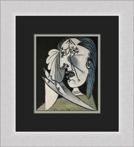 Pablo Picasso Weeping Woman with Handkerchief Custom Framed Print - Picture 1 of 2