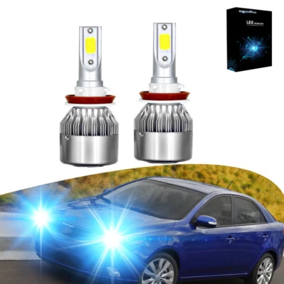 2X H11 LED Headlight Bulb Low Beam ice blue For Kia Rondo 2014-2017 8000K - Image 1 of 4