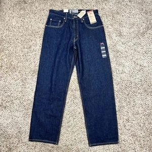 NUEVOS vaqueros de mezclilla azul holgados Levis SilverTab '94 para mujer 30x31 lavado oscuro - Imagen 1 de 13