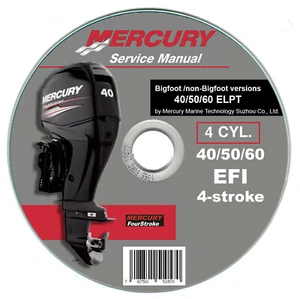 Mercury 40/50/60 Efi Elpt (4 Cyl Outboard Workshop Manual - Repair Manual - Picture 1 of 5