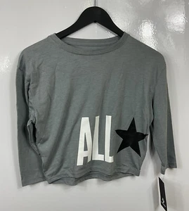 Converse Grey Girls Long Sleeve T-Shirt, Size 6x - Picture 1 of 5