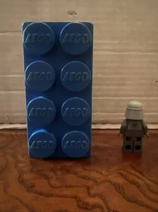 Vintage Lego Bricks 2 x 4. Large Jumbo Brick Blue. Samsonite 1964-7 - Picture 1 of 6