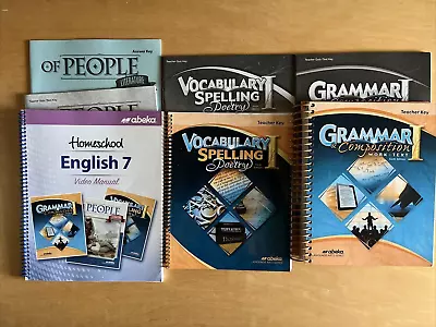 Abeka Grammar & Composition I & Vocabulary Spelling I & Of People  homeschooling - Image 1 of 4