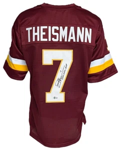 Washington Commanders Joe Theismann Autographed Pro Style Burgundy Jersey BAS... - Picture 1 of 1