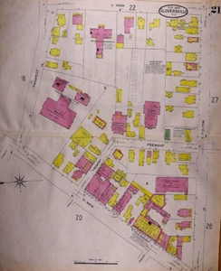 1907 Map, CITY of GLOVERSVILLE, NEW YORK Corner N. MAIN & PROSPECT (21x25)-#21 - Picture 1 of 2