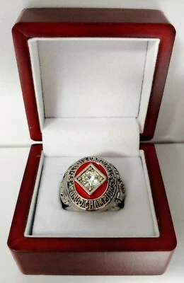 Cardenales de San Luis - Anillo Serie Mundial 1964 con caja de exhibición de madera Foto 1 de 4