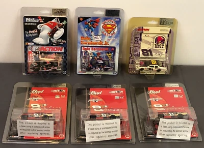 6 - ACTION 1:64 Diecast DALE EARNHARDT JR TACO BELL/COCA COLA/SUPERMAN/BUDWEISER - Image 1 of 4