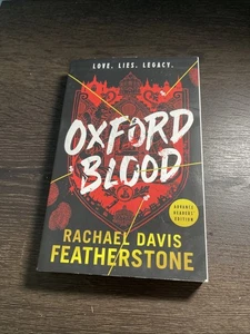 Oxford Blood Rachael Davis Featherstone ARC book 1/26 new uncorrected proof - Picture 1 of 5